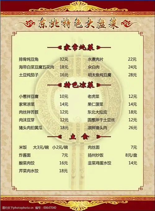 东北大盘菜菜谱