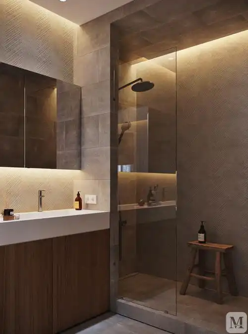 简约卫生间灯具装修效果图