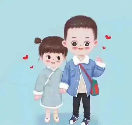 二胎兄妹,兄弟卡通图片
