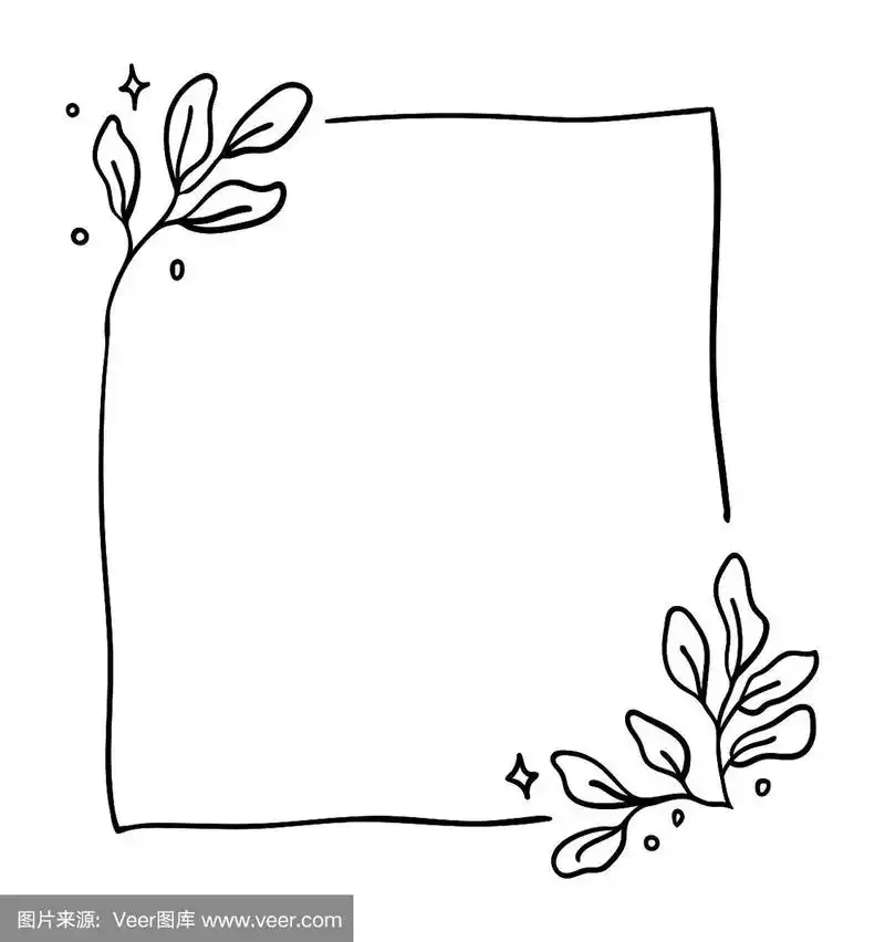 矢量手绘花架.可爱的装饰花元素的邀请,标签,海报.