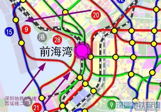 深圳地铁9号线延长线最新线路图