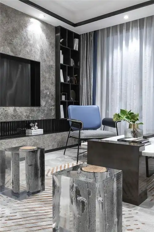 阳光汾河湾151平米轻奢风格 高级灰美出新高度