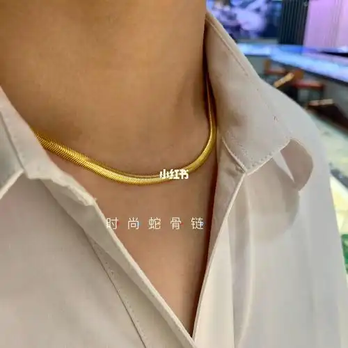精品黄金最新最热潮流时尚蛇骨项链