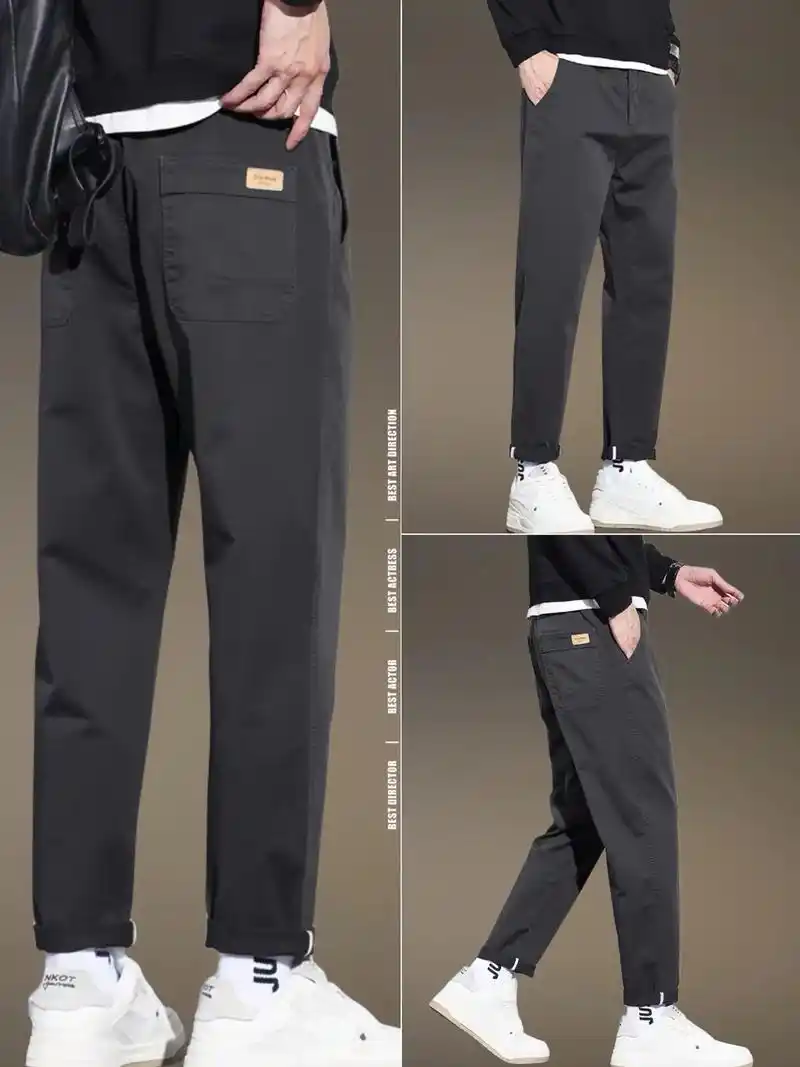 这款直筒潮流百搭锥形长裤,是男士们日常穿着的理想选择.