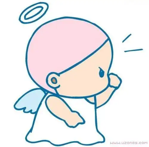 爱心小天使简笔画