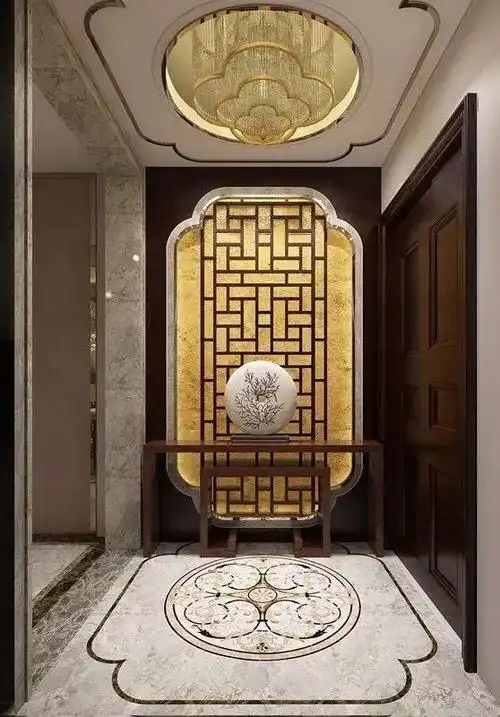 玄关吊顶这样一装非常漂亮立体时尚显大方