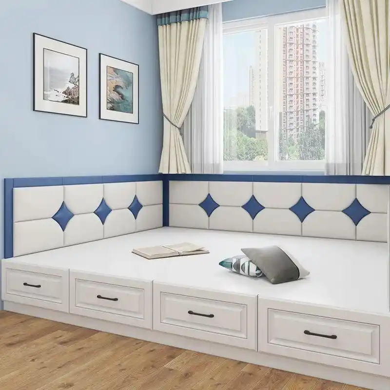 定制榻榻米床围软包炕围墙贴背景墙防撞靠背