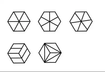 六边形的简笔画