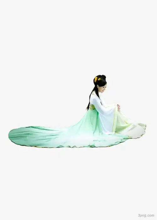 古典美女人物png素材透明免抠图片-动植人物