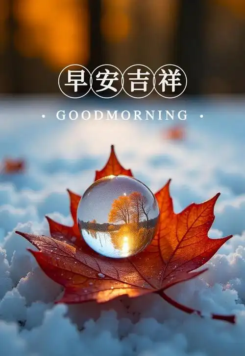 早安温暖海报文案推荐,冬日美景美图