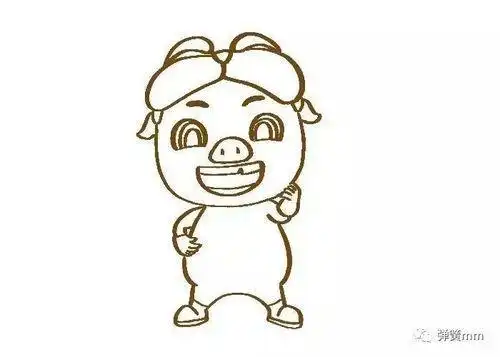 猪猪侠超人强简笔画步骤