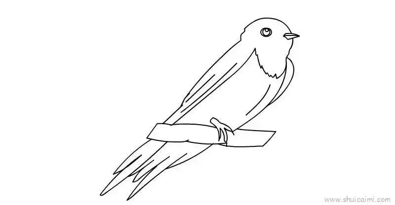 燕子儿童画怎么画燕子简笔画好看
