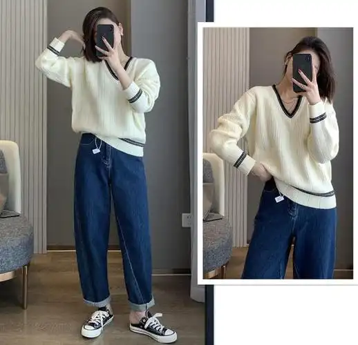 白色毛衣配什么裤子好看?