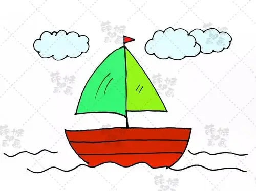 星光幼儿园网络课程停课不停学绘画《小船》