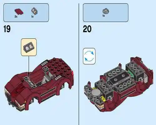 用乐高做跑车!60138系列拼装图纸,详细指导一看就会!