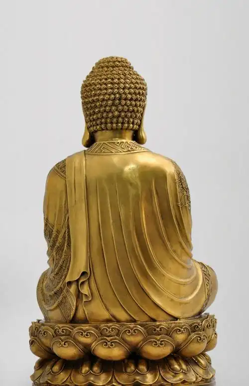 纯铜释迦牟尼佛释迦摩尼佛像摆件居家供奉家用佛教佛主如来像13尺释迦