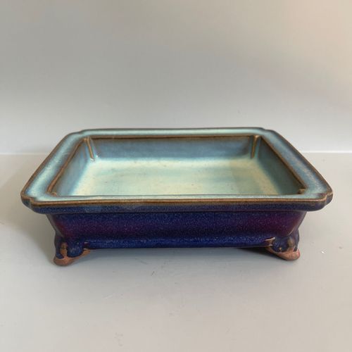 宋代钧窑高古老窑瓷器老古董四方笔洗老瓷器古玩收藏老物件