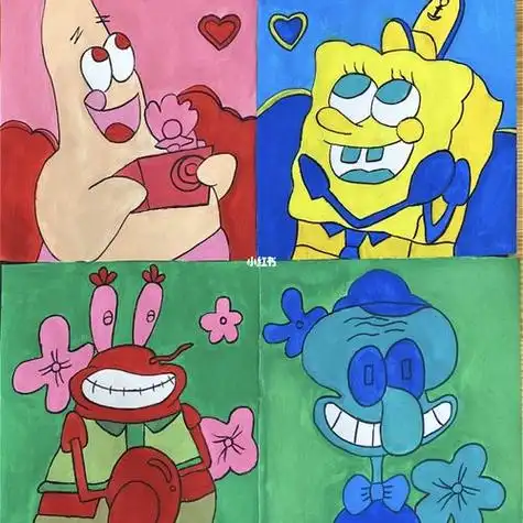 邻近色作品简笔画 邻近色的画学生作品