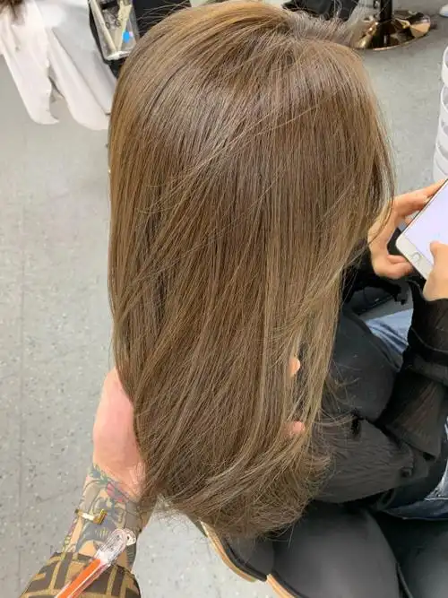 蜜茶棕色头发图片效果图_小红书