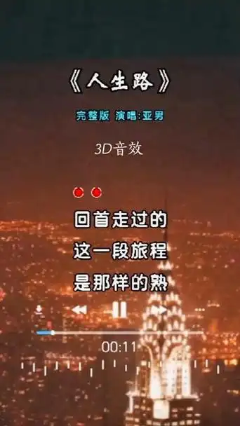 人生路#王亚男#好歌推荐