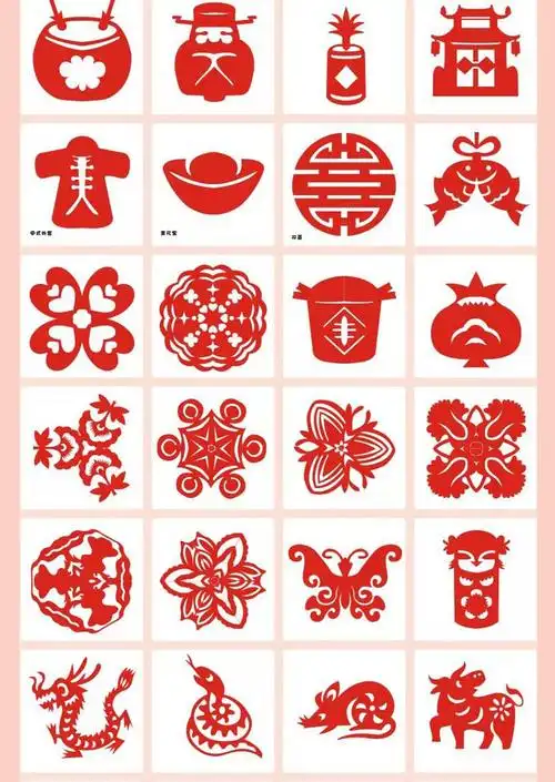 春节儿童窗花剪纸新年diy剪纸手工材料包窗花贴画幼儿益智玩具