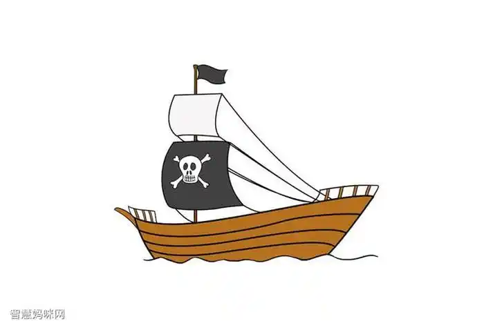 海盗船图片大全简笔画