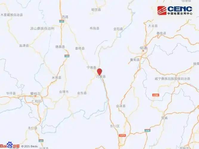 1月15日云南昭通市巧家县发生33级地震震源深度11千米