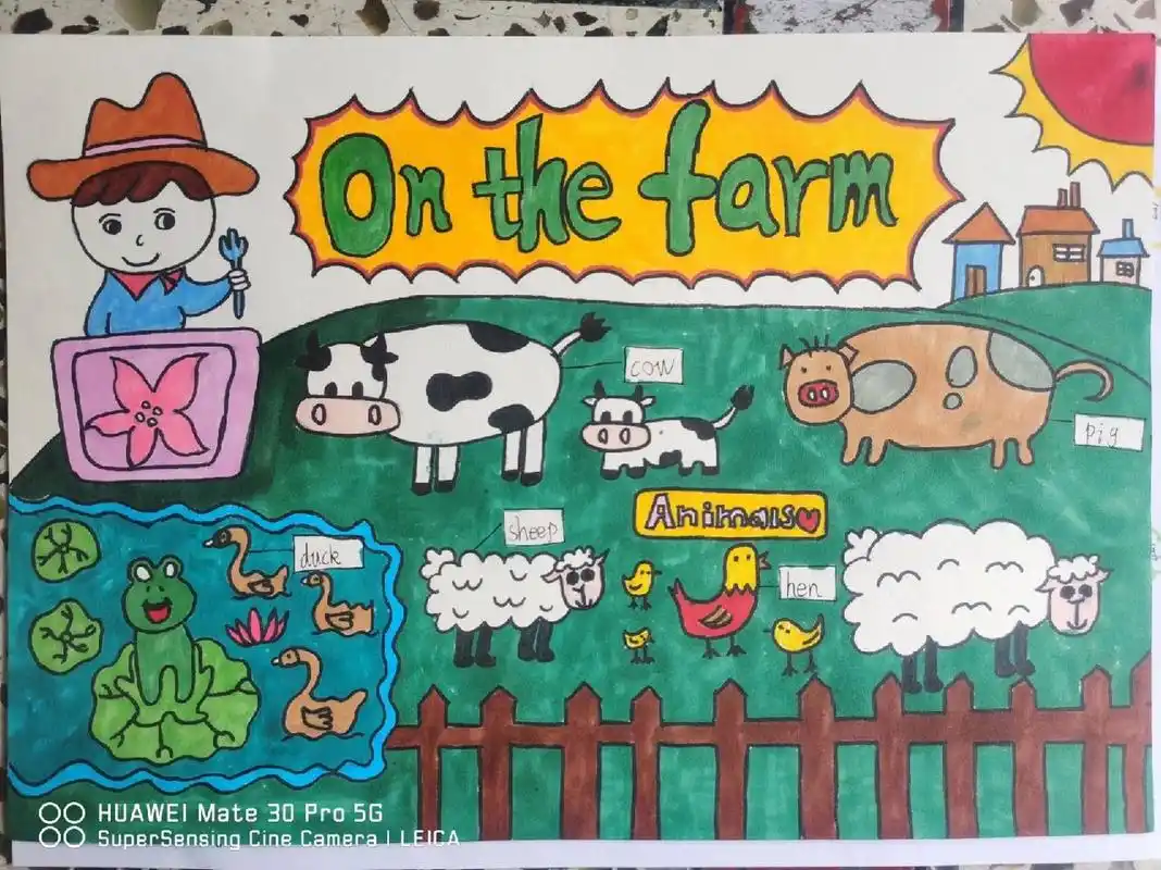 英语手抄报《农场》 英语手抄报《农场》