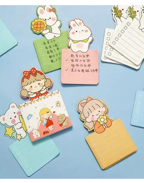 多想我ins风可爱便利贴本学生用记事留言便利小条少女心标签卡通计划