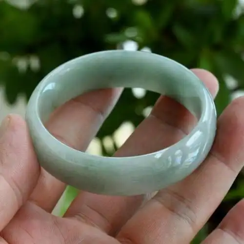 【瑞丽翡翠手镯】天然翡翠a货 缅甸老坑玉镯子 53.3mm 包邮送证书