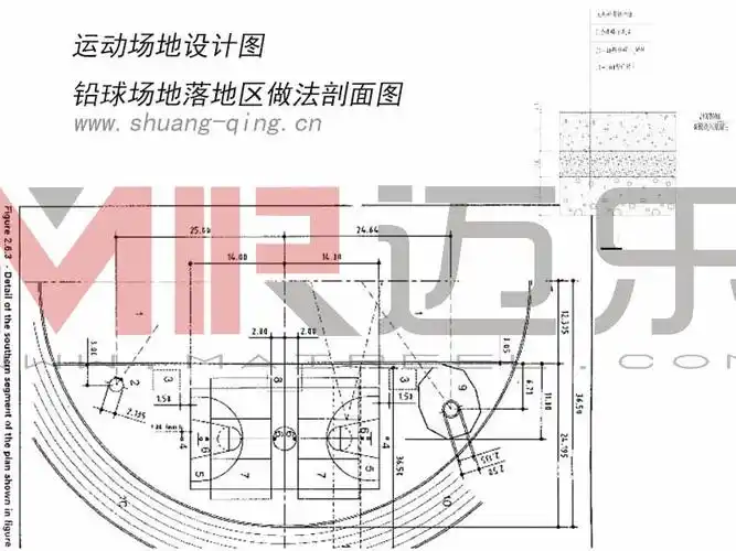 铅球场地落地区做法
