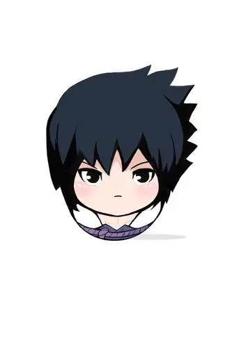 萌萌的圆头像佐助