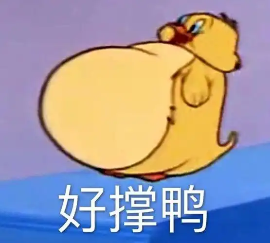 好撑鸭 吃饱了_好撑_吃饱表情