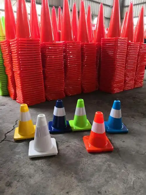 pvc反光路锥道路防撞雪糕筒安全隔离锥70cm施工路障塑料圆形锥桶