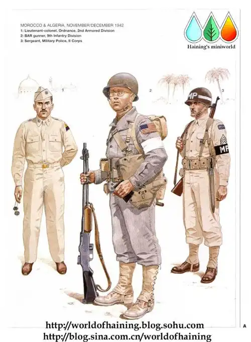 二战美国陆军军服图册(2)地中海战场
