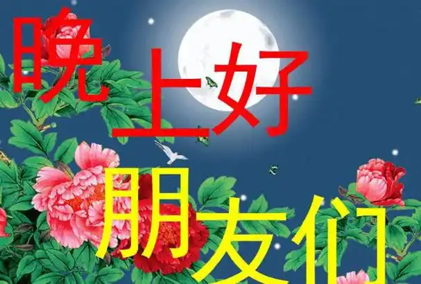 睡前群发晚上好问候动态表情图片晚安正能量心灵鸡汤唯美句子