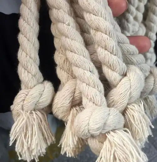 简美120北欧加粗麻花绑绳简约文艺窗帘棉质绑带麻绳窗帘扣现货