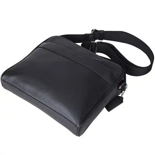 蔻驰coach男包奢侈品单肩包欧美时尚公文包真皮拉链男士斜挎包