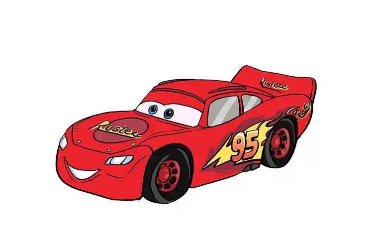 如何画闪电麦昆