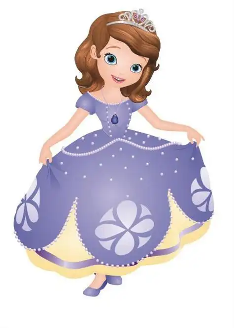 苏菲亚公主的简笔画简单漂亮