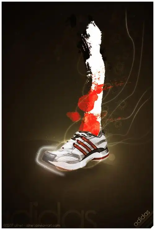 adidas运动鞋宣传海报