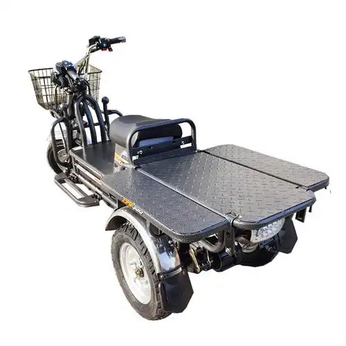 路霸载重王小小三轮电瓶车拉货快递递送72v载货电动三轮车