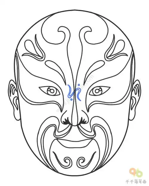 最全脸谱简笔画值得收藏