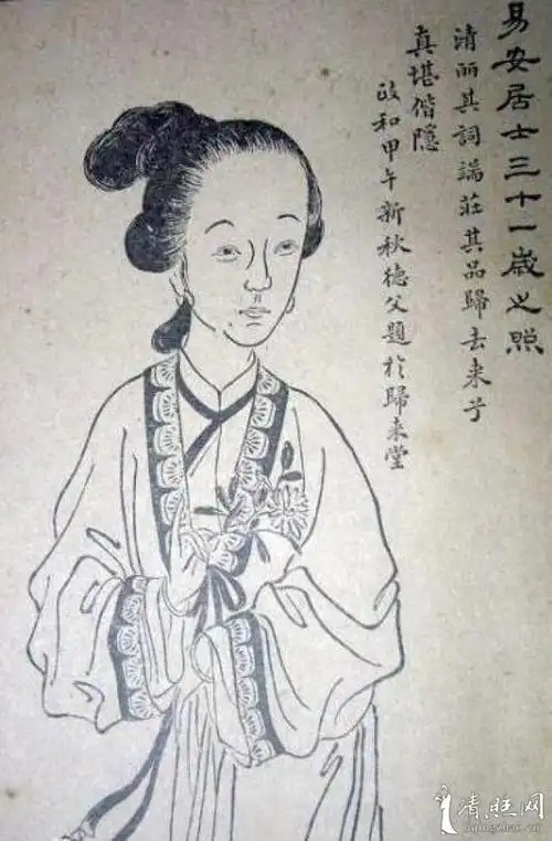 李清照 31岁画像,李清照31岁样貌-绘画-清照画院-清照文化-清照网