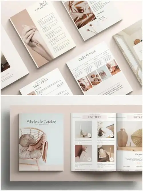 71234极简画册版式排版设计