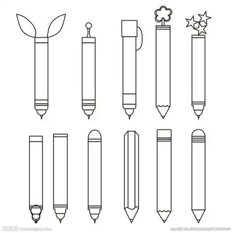 铅笔简笔画一支卡通