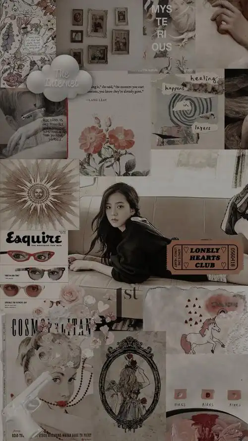 jisoo金智秀拼贴壁纸