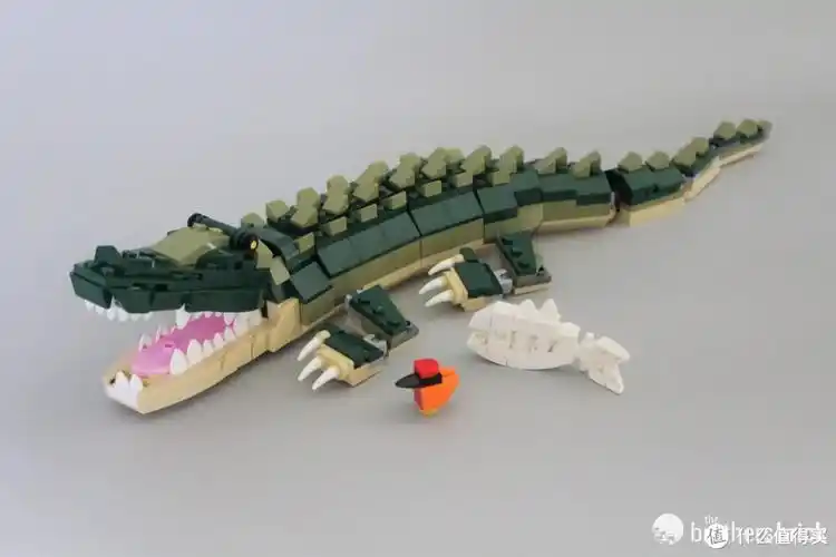 乐高创意百变三合一31121鳄鱼开箱评测_拼插积木_什么值得买