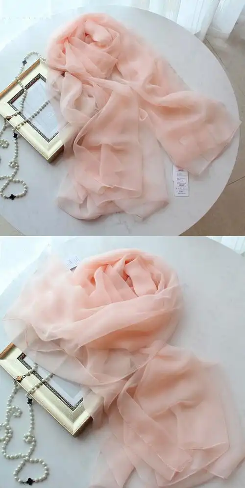 冰丝纯色大红195x120冰丝超薄款夏天白色丝巾女长款轻薄纱巾春秋夏季