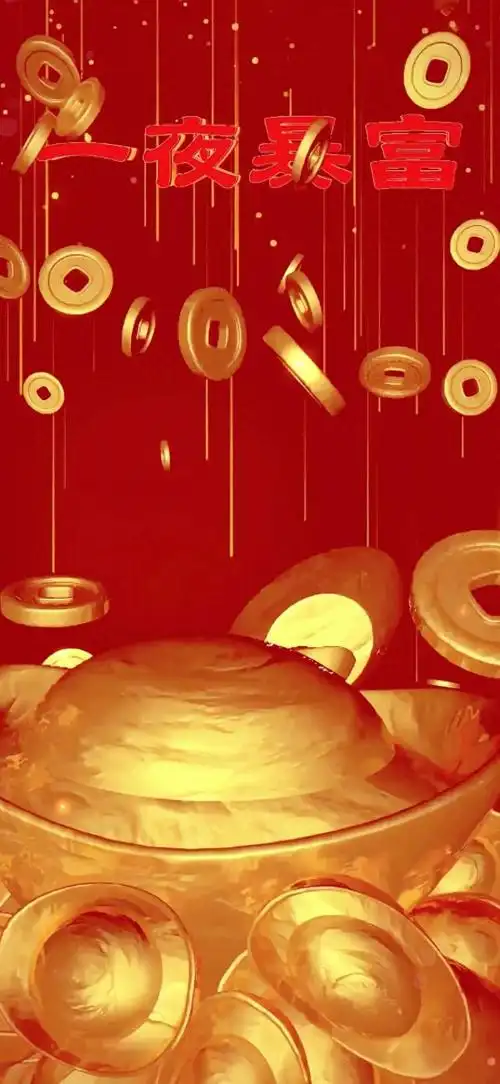 好运壁纸,象征着财源广进,富贵有余,好运就在触手可及之处